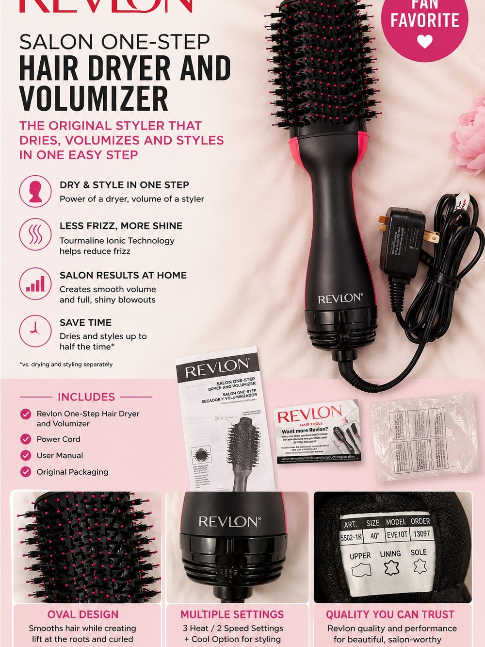 Revlon Salon One-Step Hair Dryer & Volumizer